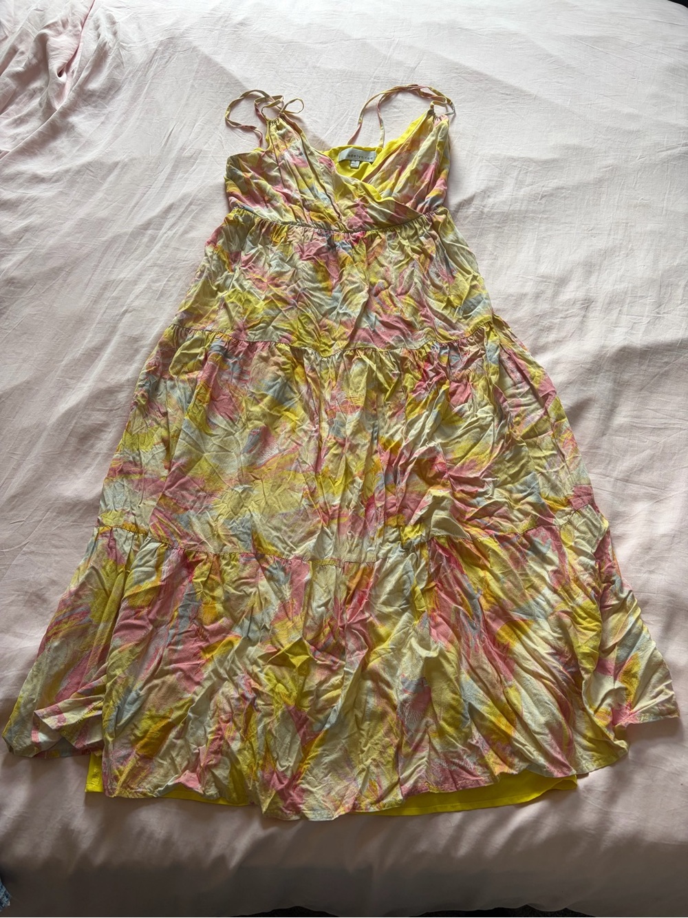 Yellow floral sundress
